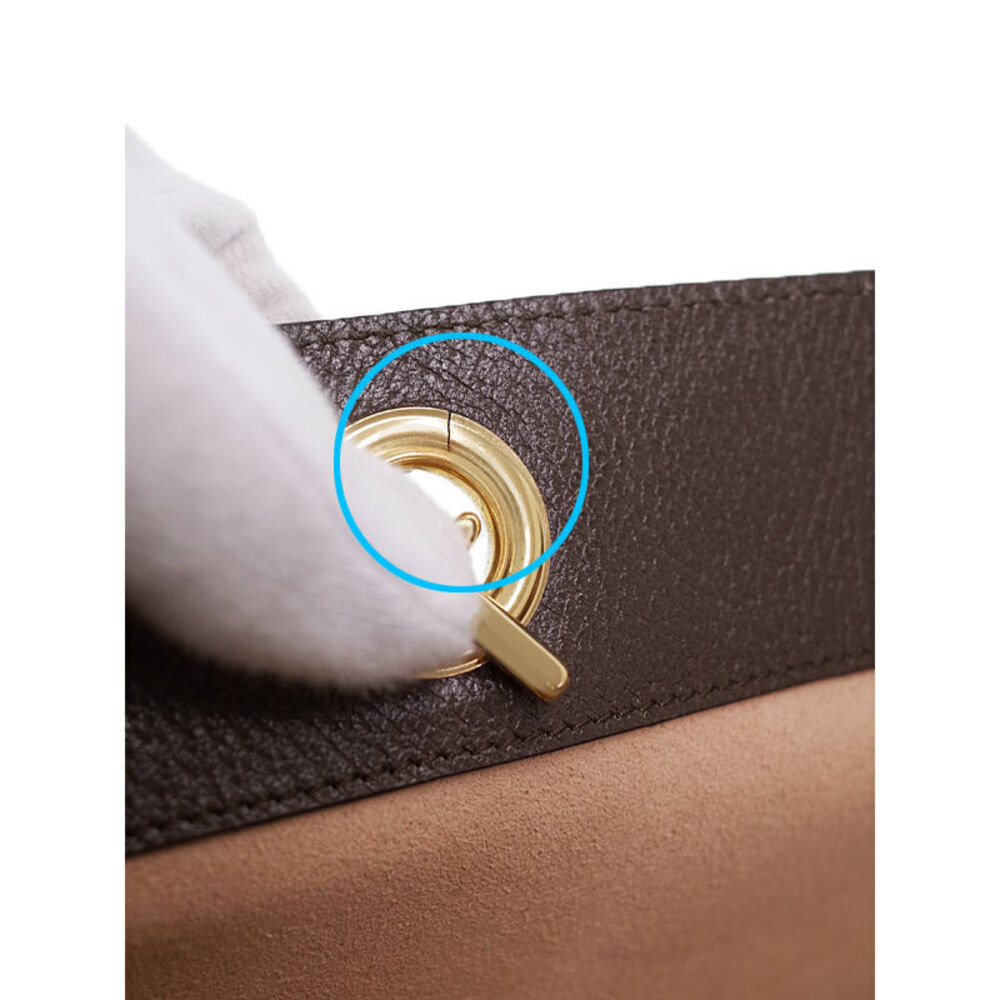 GUCCI Raja Tote Chain Shoulder Bag Leather Brown - Picture 5 of 9